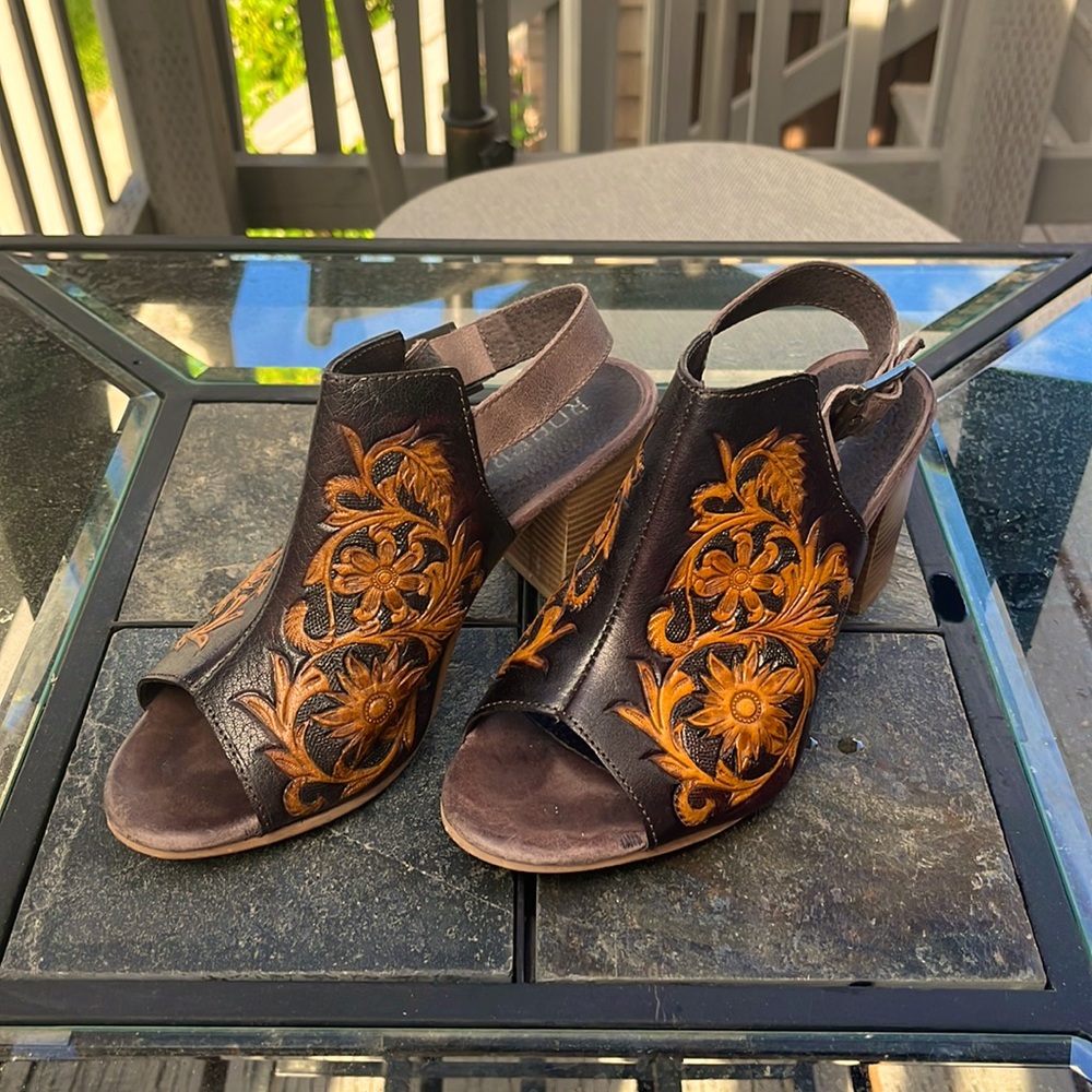 Roper Leather Sandals Floral